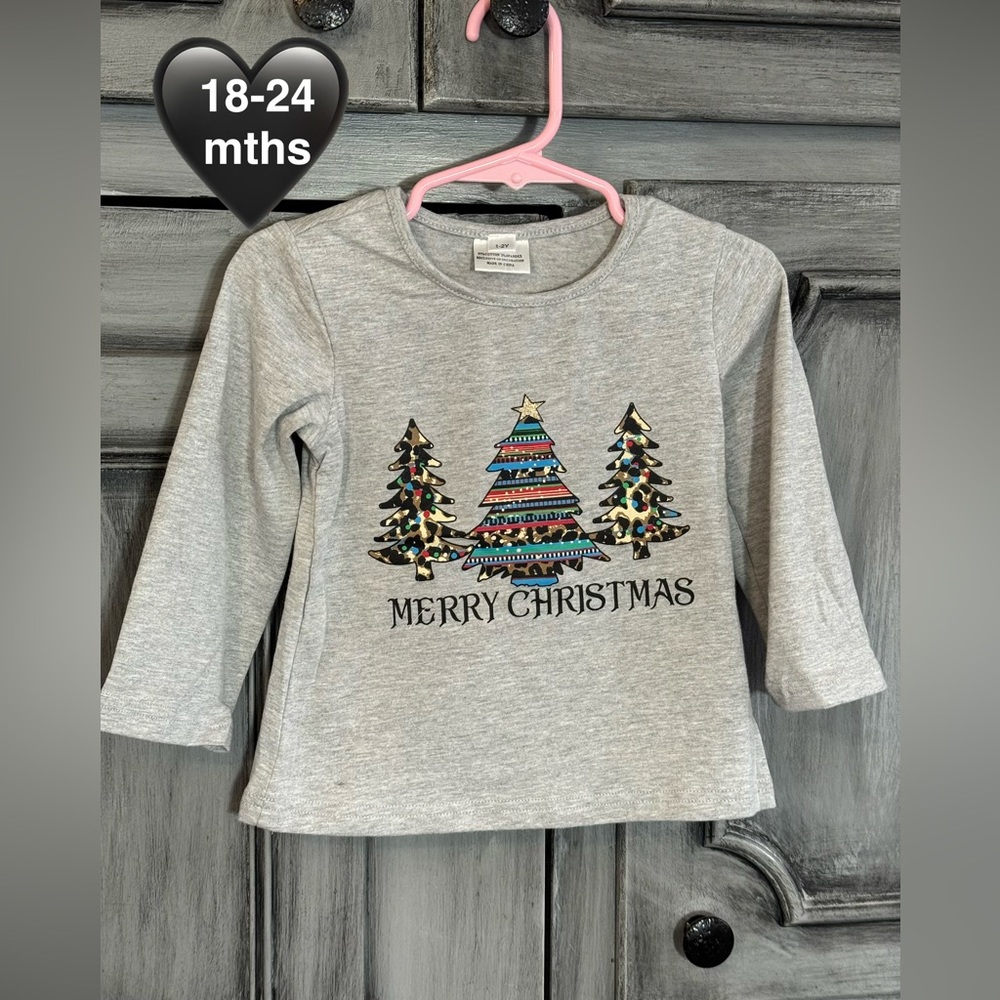 Gray Merry Christmas Shirt